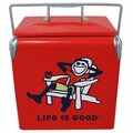 Grandes Travesuras Life is Good Vintage Adirondack Jake 14qt. Cooler - Red GR3642446